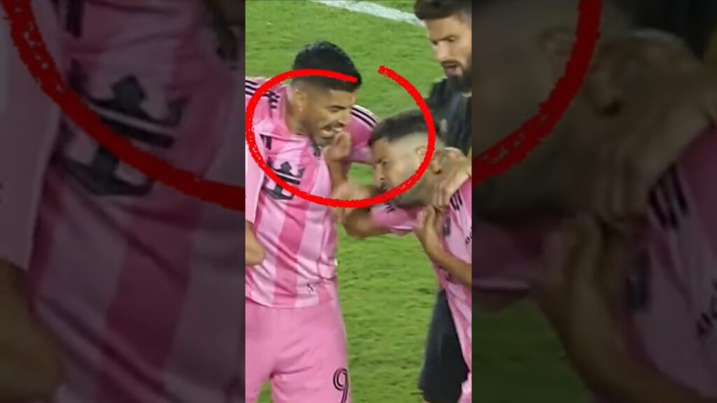 La mordida Viral de Luis Suarez a Jordi Alba en Inter Miami #luissuarez #jordialba #intermiami