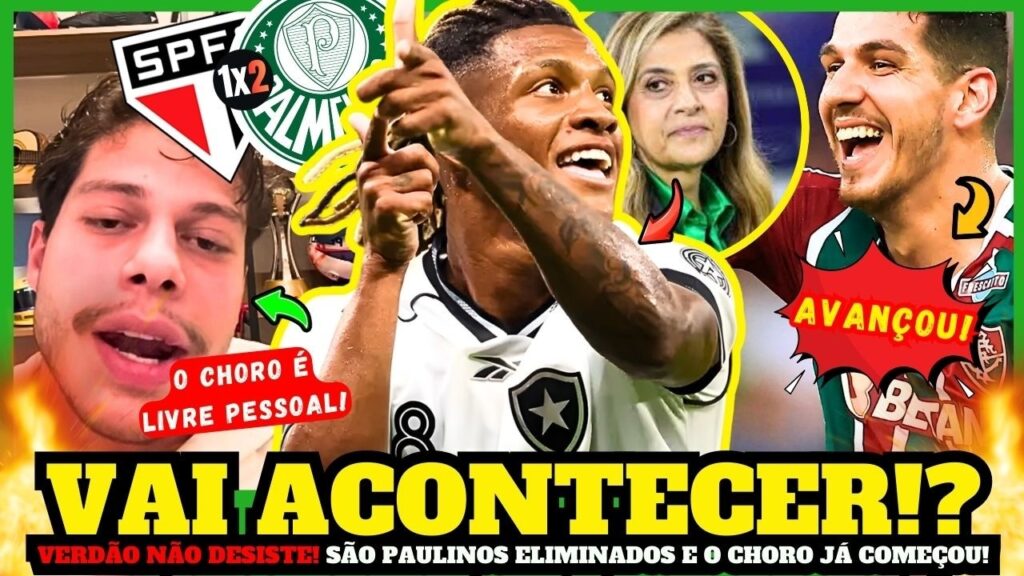 BOMBA! 🔥18M POR DANILO DO BOTAFOGO?💥ZENIT TOPA NEGOCIAR NINO COM O PALMEIRAS! SÃO PAULO ELIMINADO!