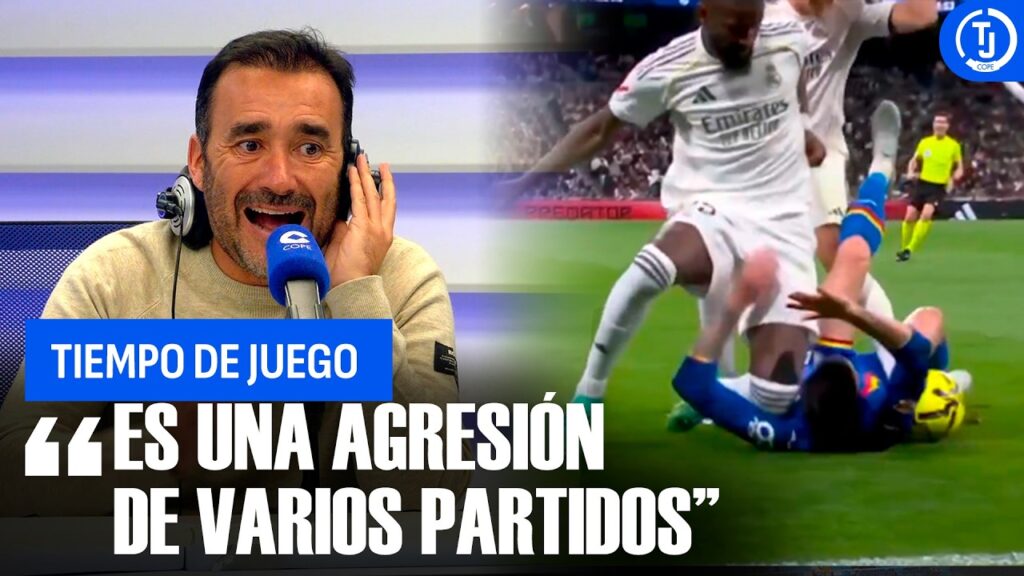 JUANMA Castaño INDIGNADO, pide la EXPULSIÓN de RUDIGER por AGRESIÓN: una de las JUGADAS MÁS SALVAJES