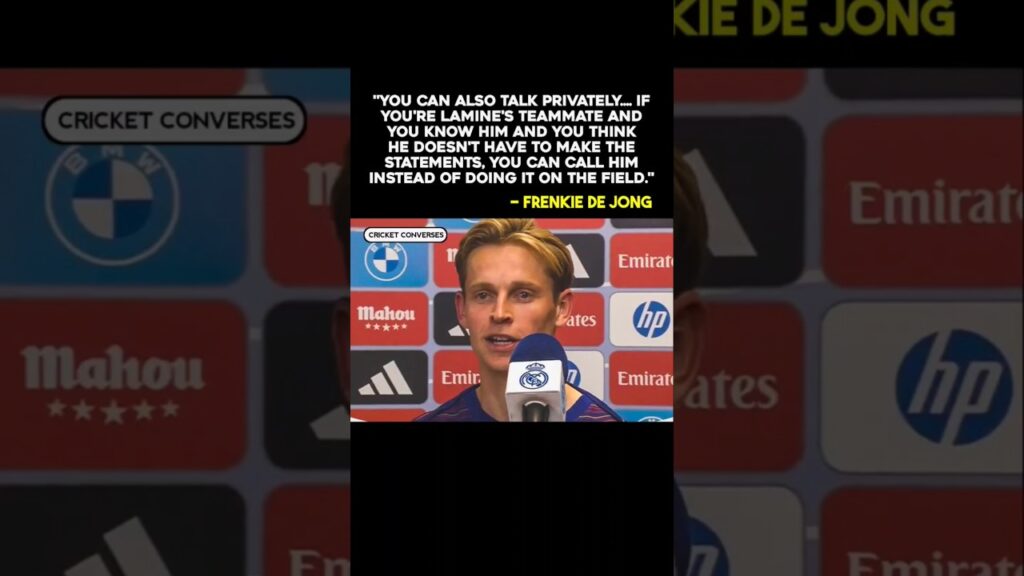 Frenkie De Jong on Dani Carvajal Approaching Lamine Yamal at Fulltime #lamineyamal #frenkiedejong