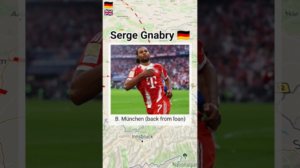 🇩🇪 Serge Gnabry's career transfers || #subscribe #shortvideo #shorts #bayern #bayernmunich