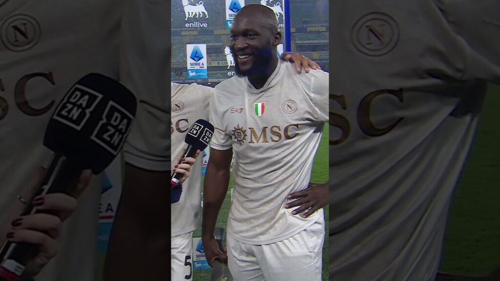 La emoción de Lukaku tras marcar el gol de la victoria del Napoli 💔#SerieAenDAZN 🇮🇹