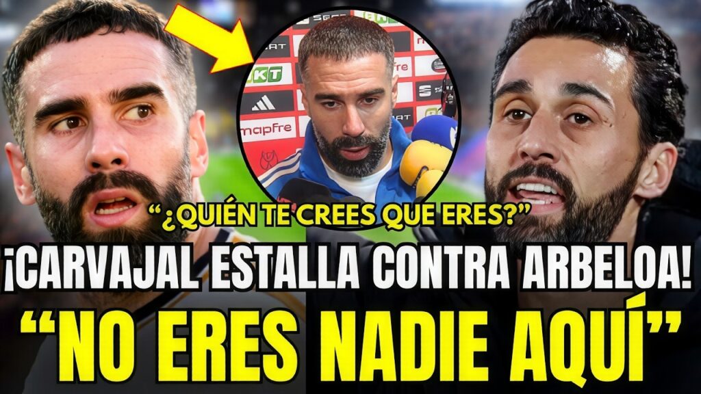 🔥 SE LÍA EN EL VESTUARIO: CARVAJAL ESTALLA Y CASI LLEGAN A LAS MANOS CON ARBELOA TRAS EL PARTIDO