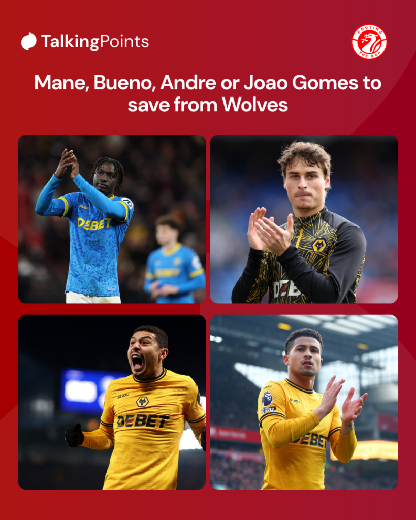 Wolves players as Liverpool targets