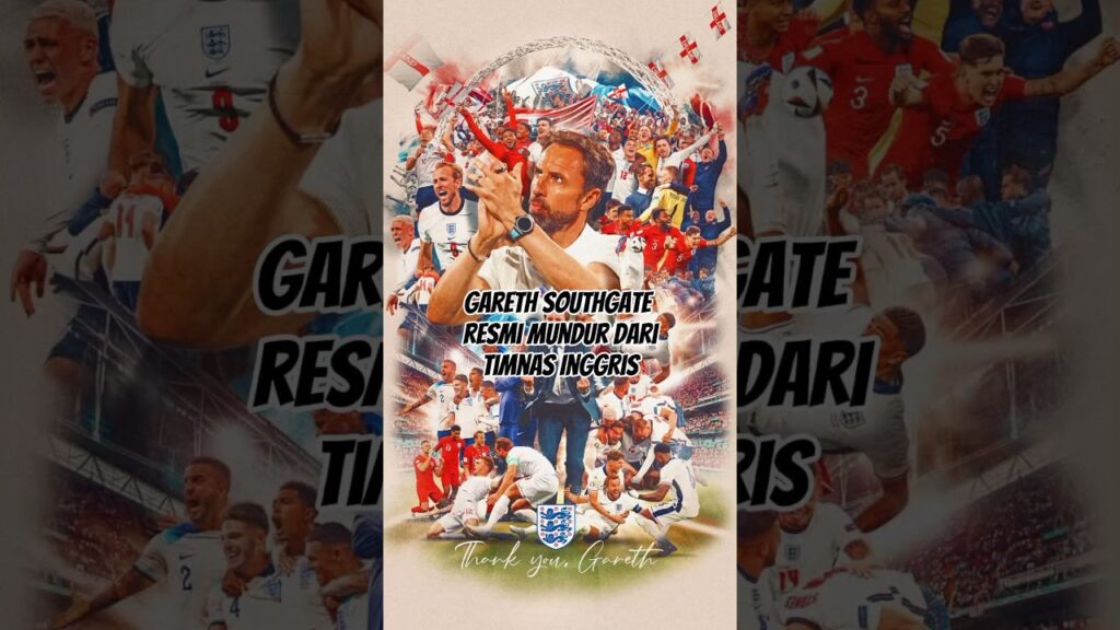 Gareth Southgate resmi mundur dari timnas Inggris 😢😢😢