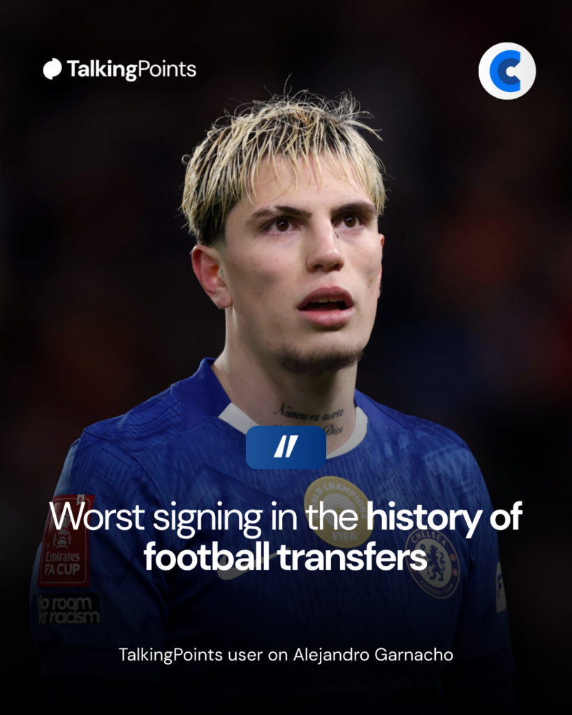 TalkingPoints user on Alejandro Garnacho