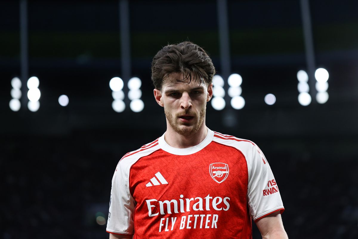 Declan Rice was one of four Arsenal stars that appeared to miss training before Brighton