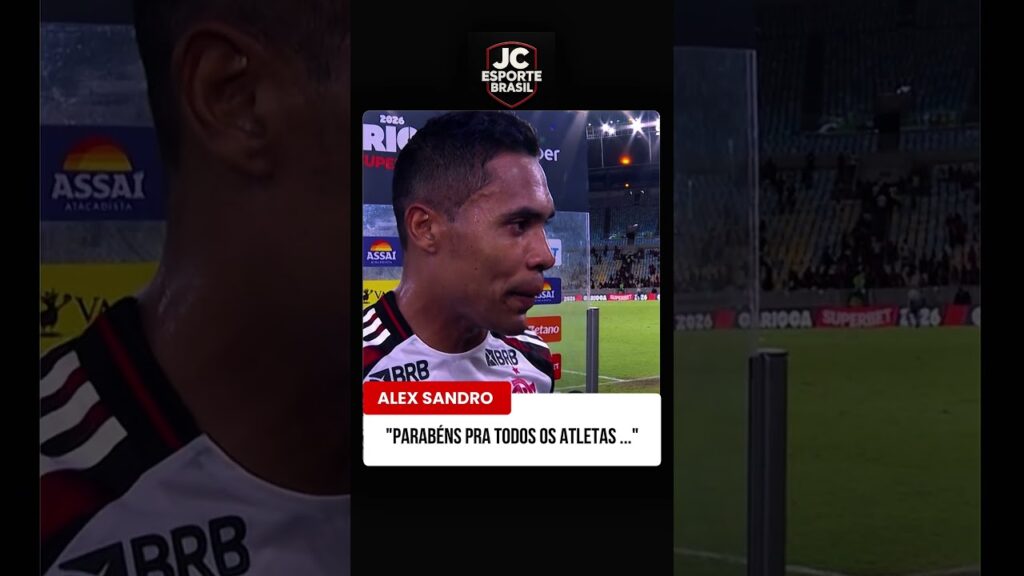 ALEX SANDRO FALA NO FINAL DA PARTIDA, ELE PARABENIZOU OS JOGADORES. 🔴⚫️#flamengo#mengão#viral #srn