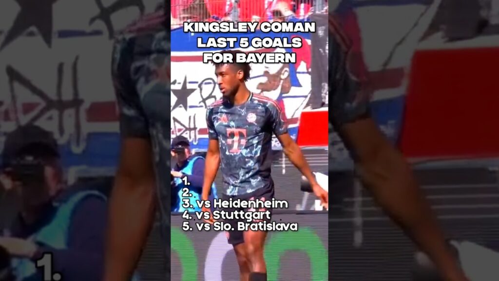 Kingsley Coman's Last 5 Goals For Bayern 😢 #bayern