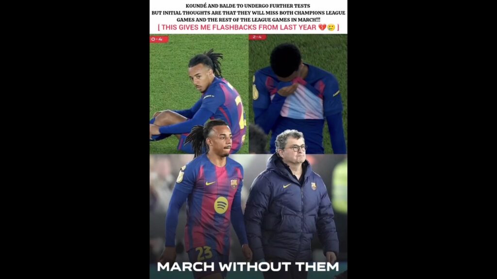Last season same things happened🥲💔#football #juleskounde #alejandrobalde#viral#shorts#barcelona#edit