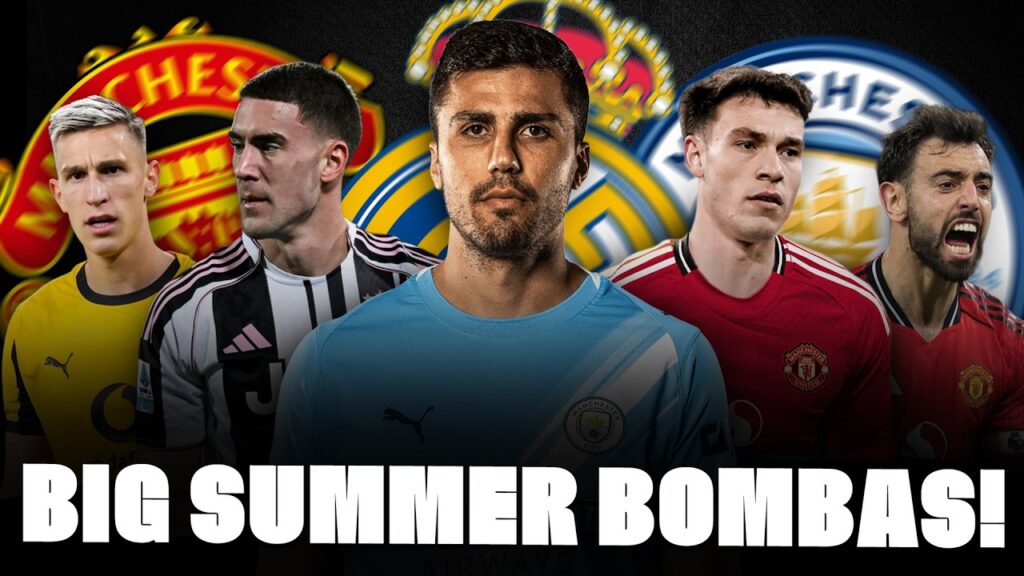 🚨 RODRI SURPRISE? MAN UNITED DIFFERENT PLANS FOR 2 PLAYERS! BRUNO, SCHLOTTERBECK, VLAHOVIC…