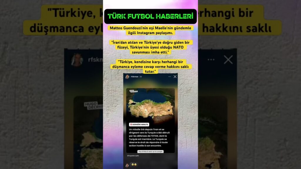 Matteo Guendouzi'nin eşi, Türkiye'nin üyesi olduğu NATO #keşfet #viral #short #gündem #fenerbahçe