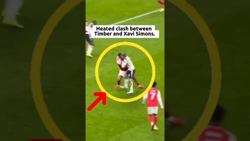 TIMBER CLASHES WITH XAVI SIMONS #footballshorts