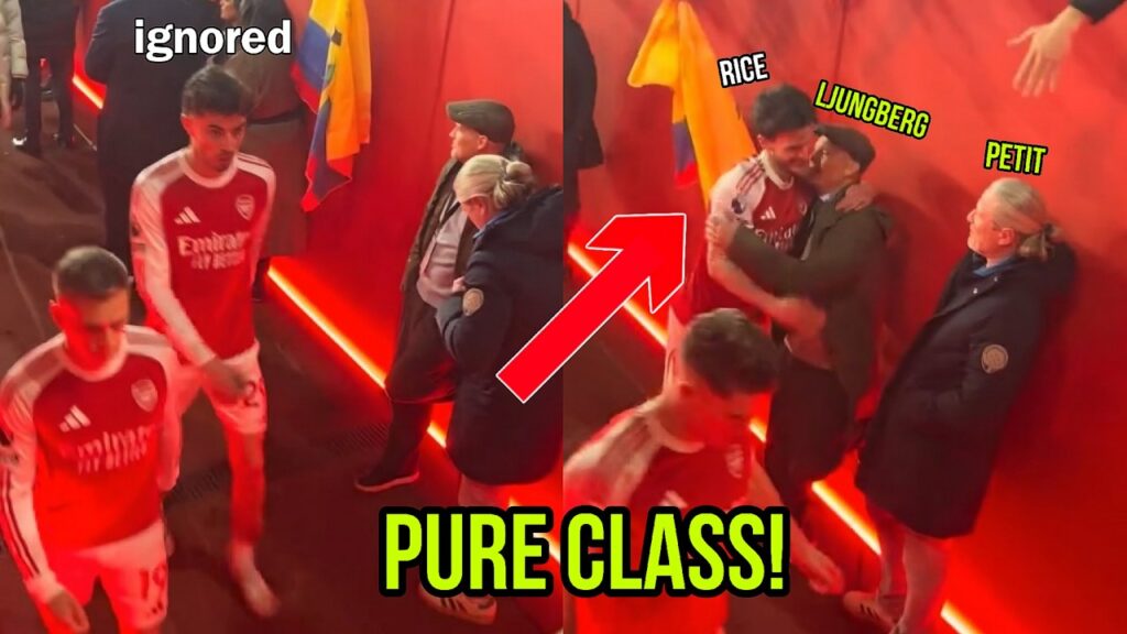 WATCH: Declan Rice’s Class Act with the Arsenal Invincibles in Tunnel