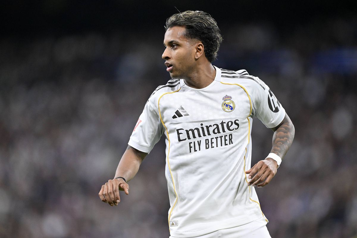 Rodrygo during the La Liga week 26 football match between Real Madrid and Getafe. 