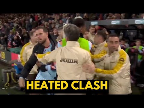 Jordan Henderson's HEATED CLASH with Bournemouth players