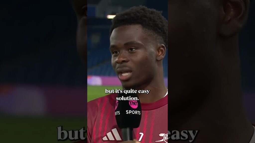 Bukayo Saka on dealing with the pressures chasing the title...🏆
