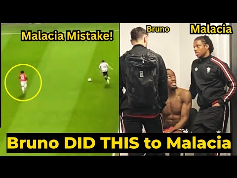 Furious Bruno Fernandes DID THIS to Tyrell Malacia after costly mistakes vs Newcastle