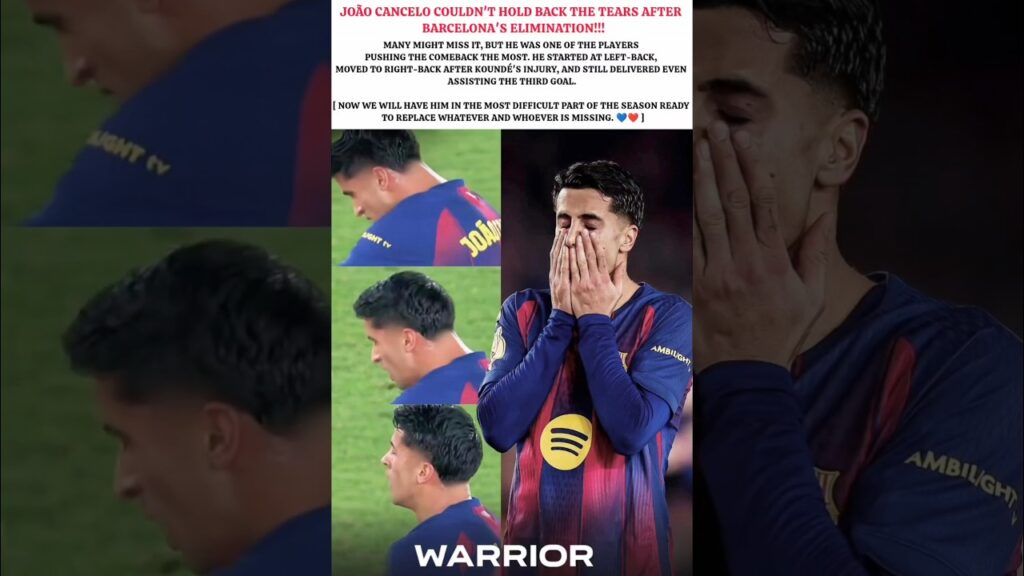 He really plays for the badge 💙❤️ #football #barcelona #joaocancelo #viral #shorts #hansiflick #edit