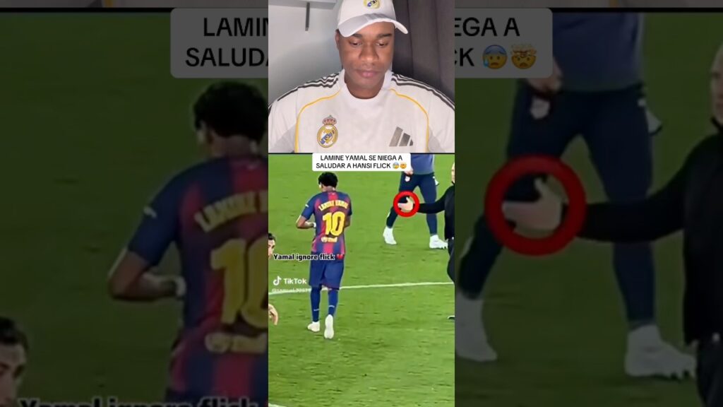 Lamine Yamal no saluda a Hansi Flick 🤯😰… LAMINE ESO NO 🙏🏾