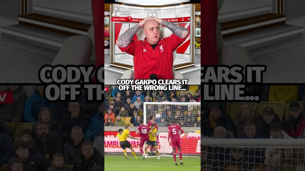 Gakpo Clears It Off The WOLVES Goal Line...