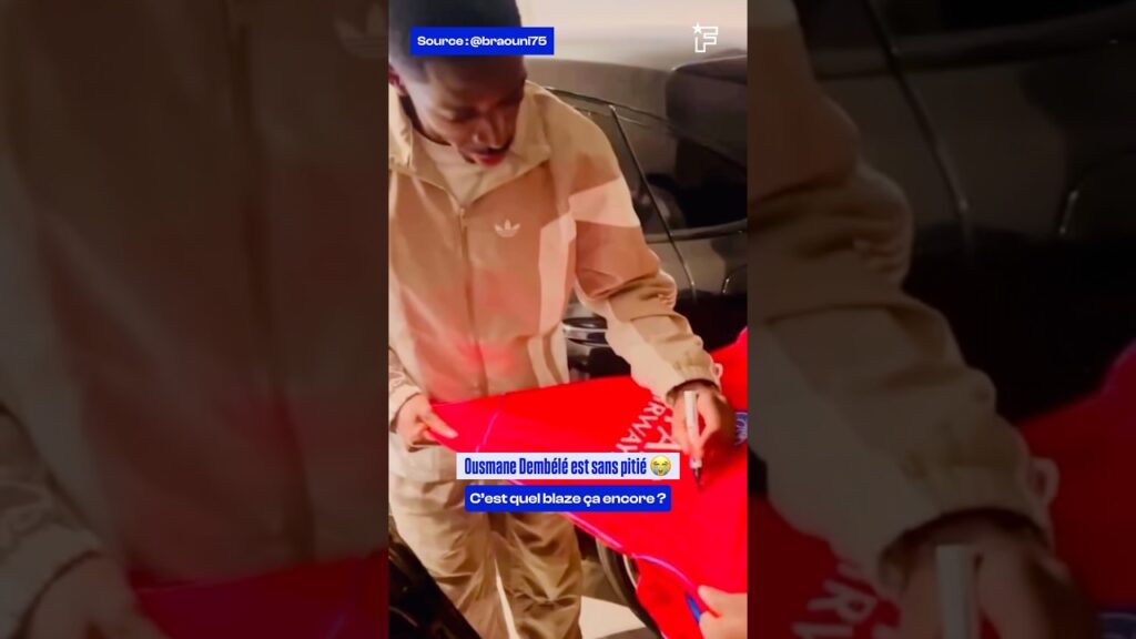 Quand Ousmane Dembélé est sans filtre avec un prénom d’un fan. 😭 #football