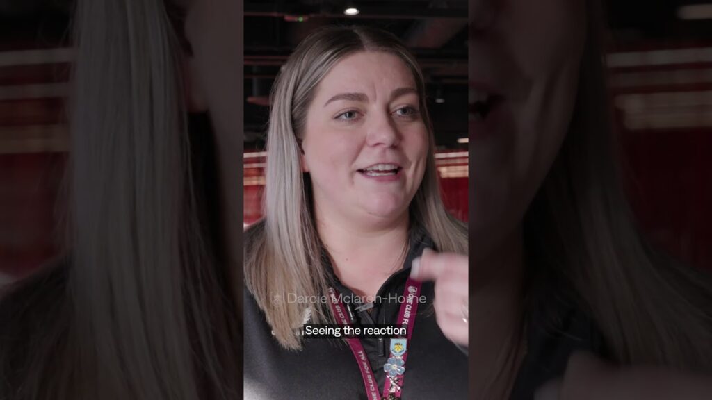 Imagine bumping into Kyle Walker and Ashley Barnes while on a tour of Turf Moor 🤩