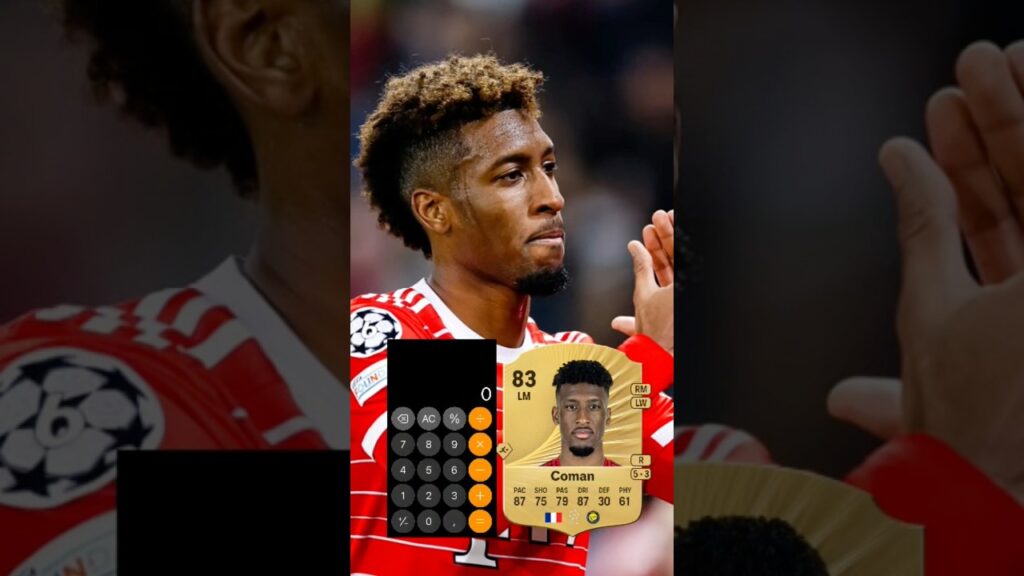 Calculating Kingsley Comans rating in FC26 #viralshort #fc26