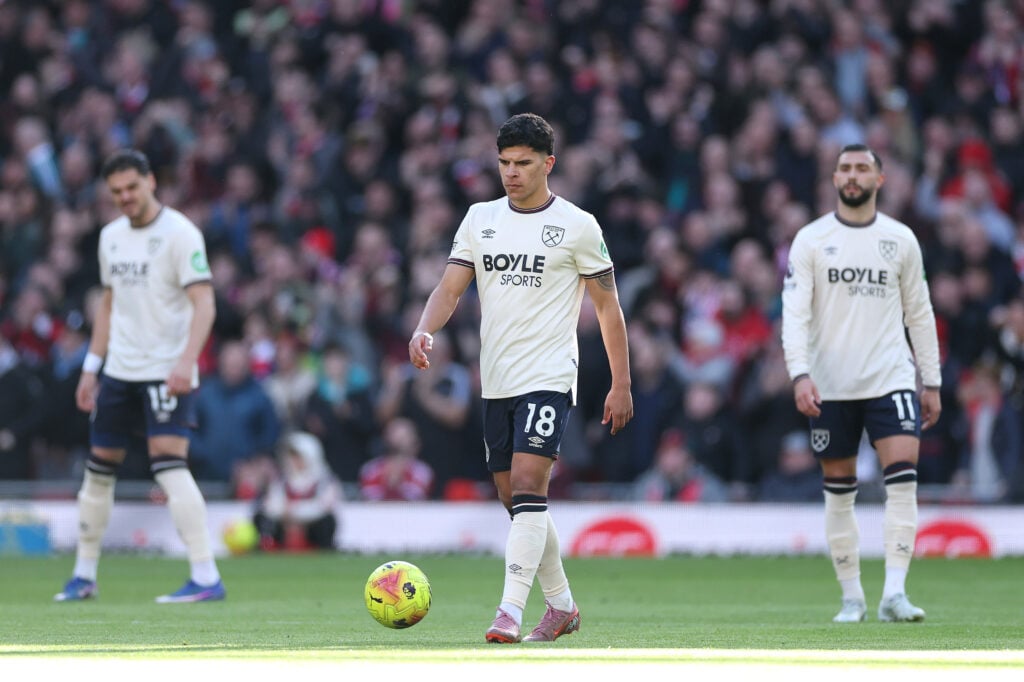 Mateus Fernandes during Liverpool v West Ham United - Premier League