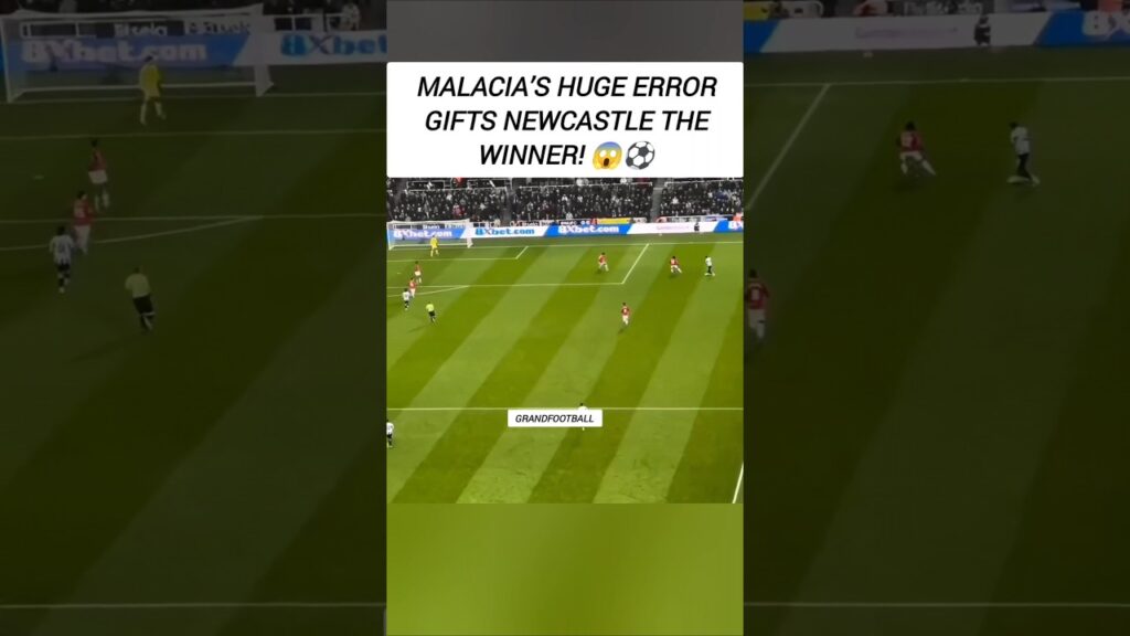 Malacia’s Horror Mistake 😱 Osula Fires Newcastle Past Man United! ⚽💥 #shorts #manutd #newcastle