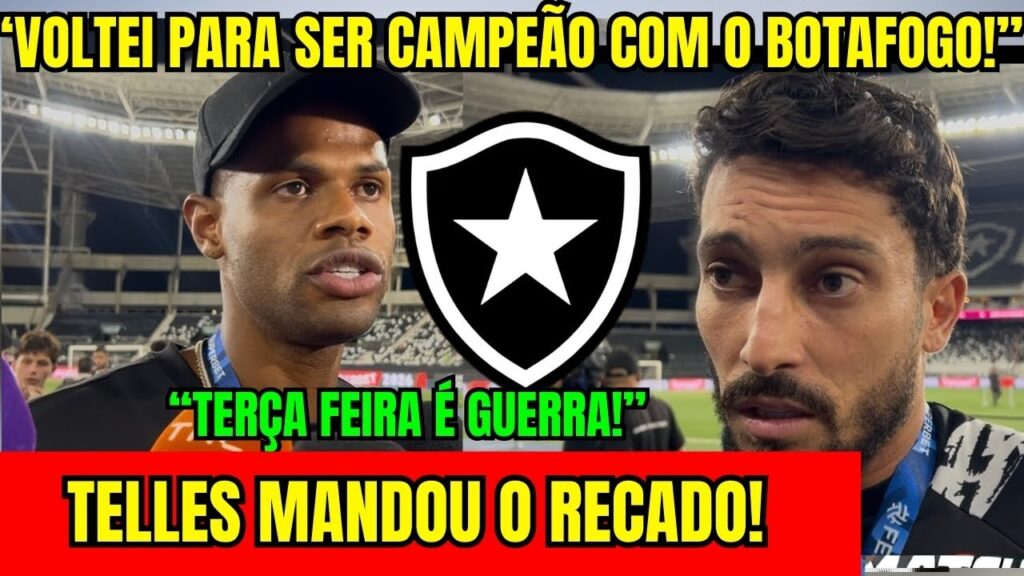 ALEX TELLES MANDOU RECADO! “TERÇA FEIRA É GUERRA!” JÚNIOR SANTOS SE DECLARA AO BOTAFOGO!