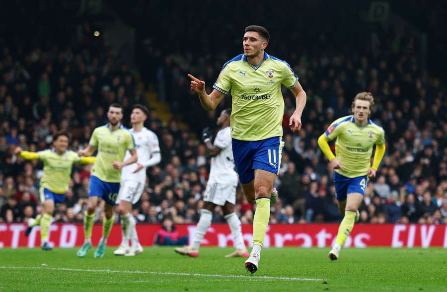 Southampton's Ross Stewart celebrates scoring