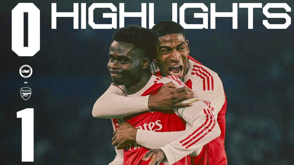 SAKA SECURES THREE POINTS ON HIS 300TH APPEARANCE | HIGHLIGHTS | Brighton vs Arsenal (0-1) | PL