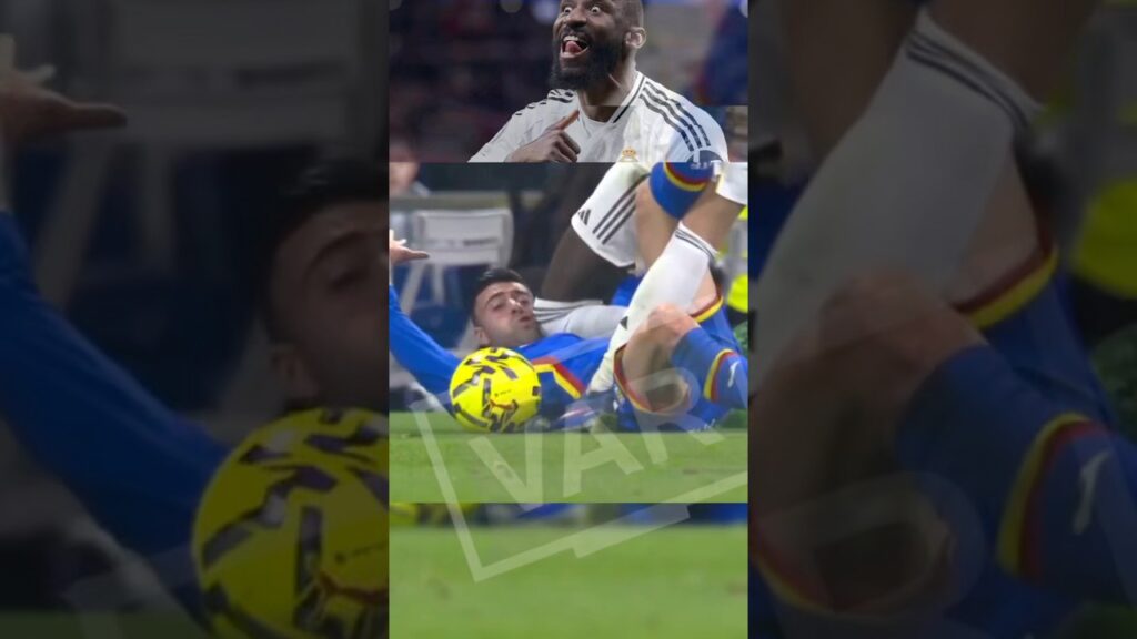 How Is This NOT a Red Card?! Rüdiger Knee Incident Explained | Real Madrid vs Getafe