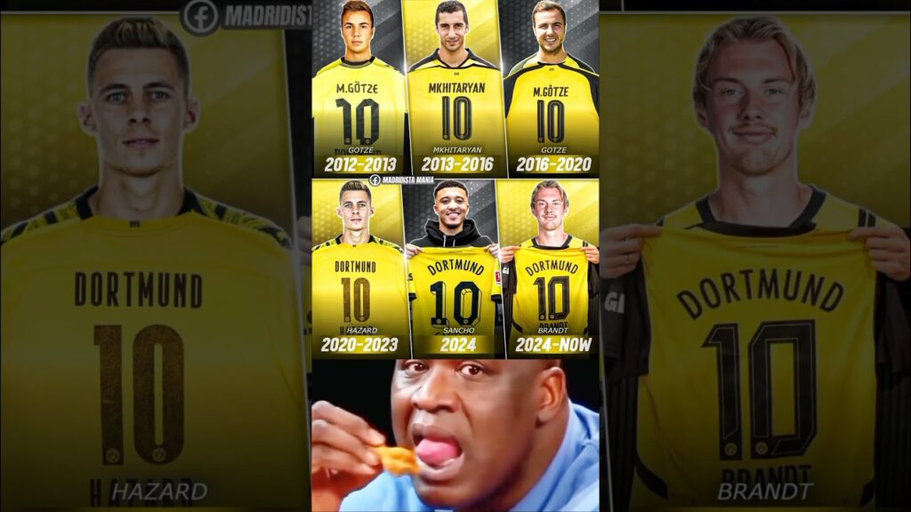 🇩🇪 From Götze to Mkhitaryan, from Sancho to Thorgan Hazard — Borussia Dortmund’s number 10 shirt