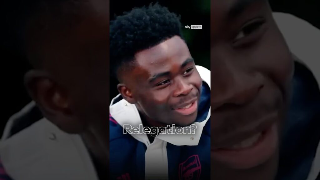 Throwback to when Bukayo Saka didn't like being told Arsenal were in relegation trouble 😂 #football