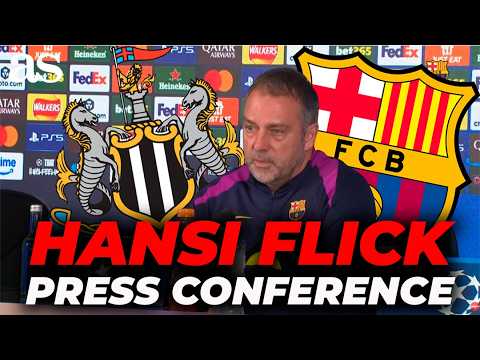 HANSI FLICK, FULL PRESS CONFERENCE today NEWCASTLE vs. FC BARCELONA preview | CHAMPIONS LEAGUE