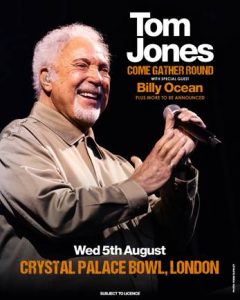 Sir Tom Jones to headline Crystal Palace Bowl Series