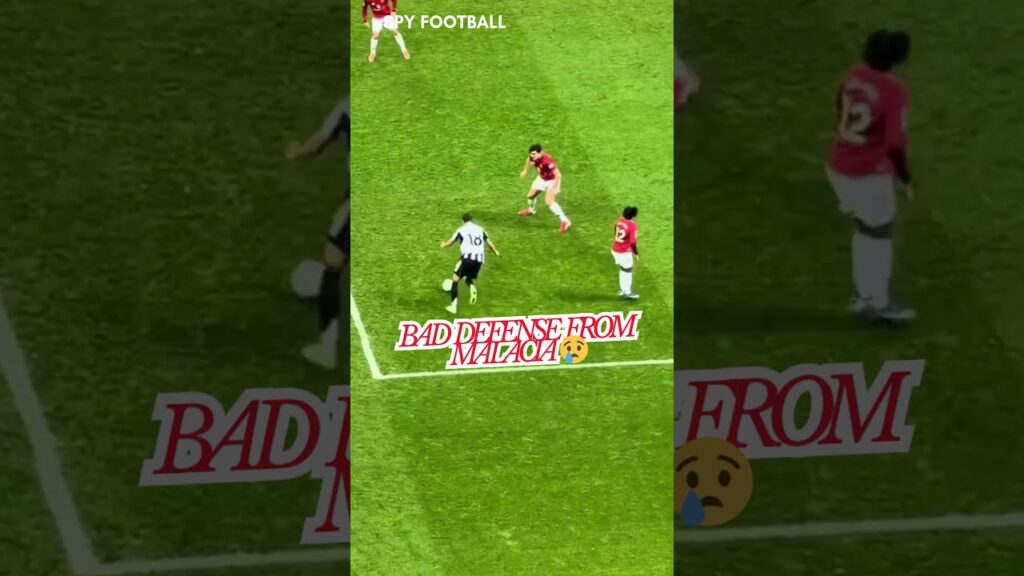 Malacia Looks Confused 😢👀 #tyrellmalacia #williamosula #manchesterunited #newcastleunited