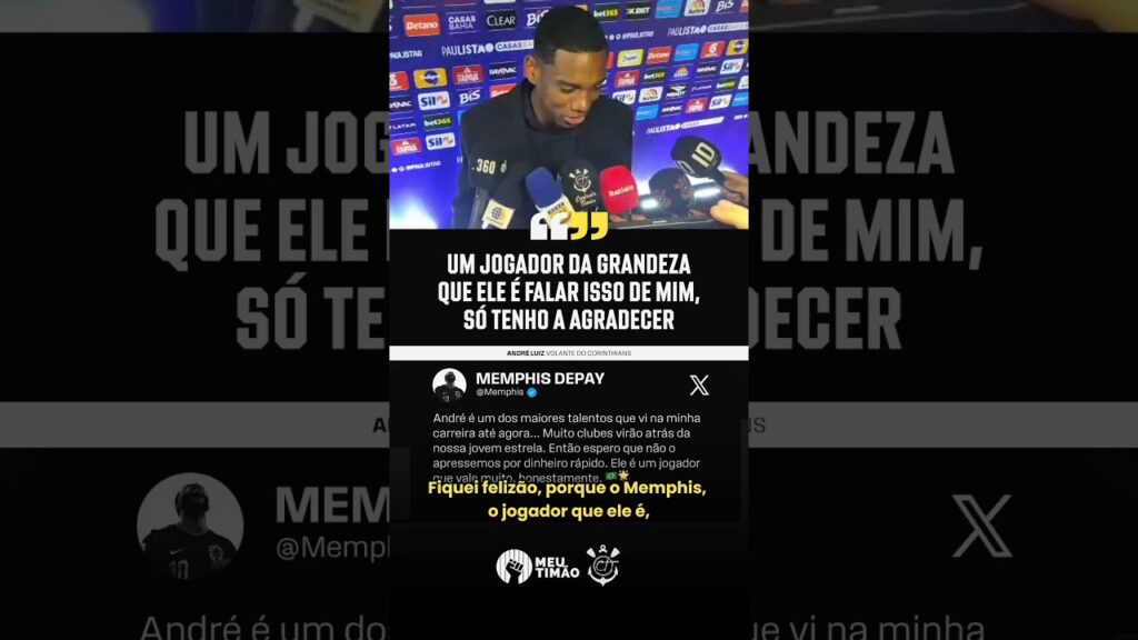 ANDRÉ LUIZ AGRADECE ELOGIOS DE MEMPHIS DEPAY