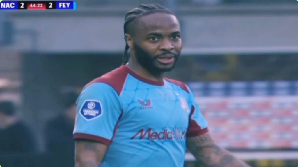 Raheem Sterling first full-time debut against NAC 8/3/2026