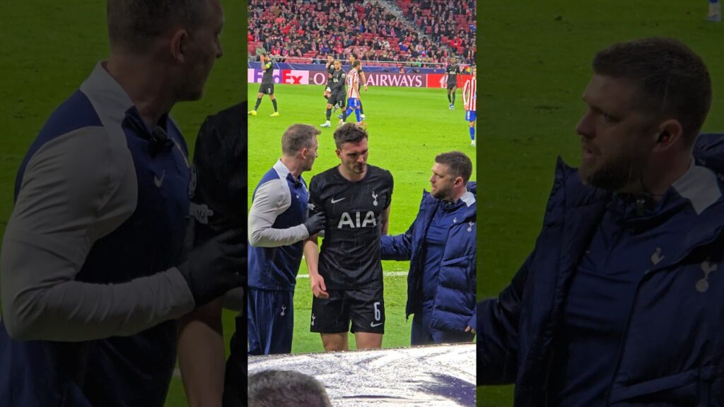 JOÃO PALHINHA GOING OFF INJURED: Atlético Madrid 5-2 Tottenham Hotspur