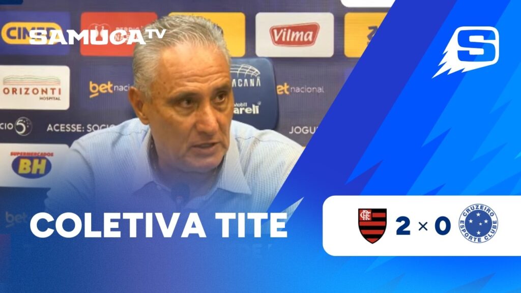 COLETIVA DO TÉCNICO TITE APÓS FLAMENGO 2x0 CRUZEIRO PELO CAMPEONATO BRASILEIRO