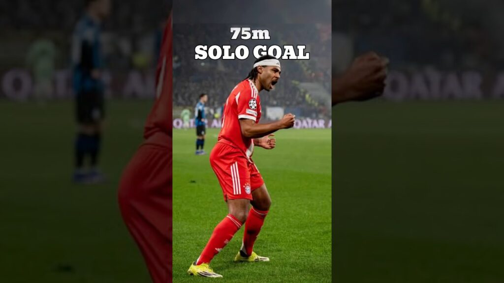 Serge Gnabry INSANE 75m Run Goal vs Atalanta 😱 | Bayern 6-1 Champions Leauge