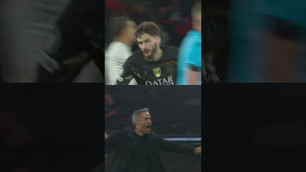 Luis Enrique’s passion 🔥⚽️ #PSG #UCL #ChampionsLeague