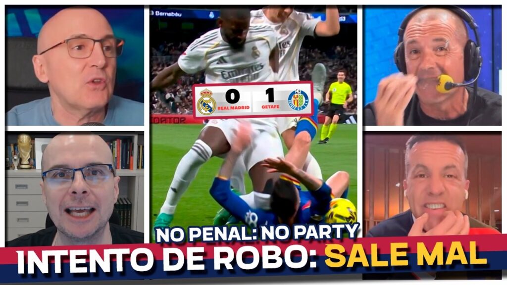 ESCÁNDALO con RÜDIGER, sin ayuda no alcanzó, No penal no Party: Real Madrid 0 Getafe 1