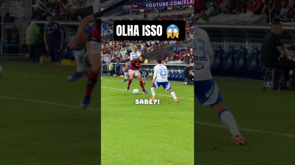 PAQUETÁ DO FLAMENGO TÁ VOANDO! OLHA O DRIBLE QUE DEU NO CRUZEIRO! 😱🔴⚫️ #shorts #flamengo