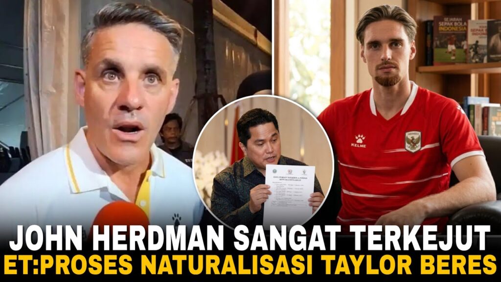 SEMUA ORANG TERKEJUT! ERIK TOHIR PERCEPATAN PROSES NATURALISASI KENNETH TAYLOR, MARET SIAP DEBUT!