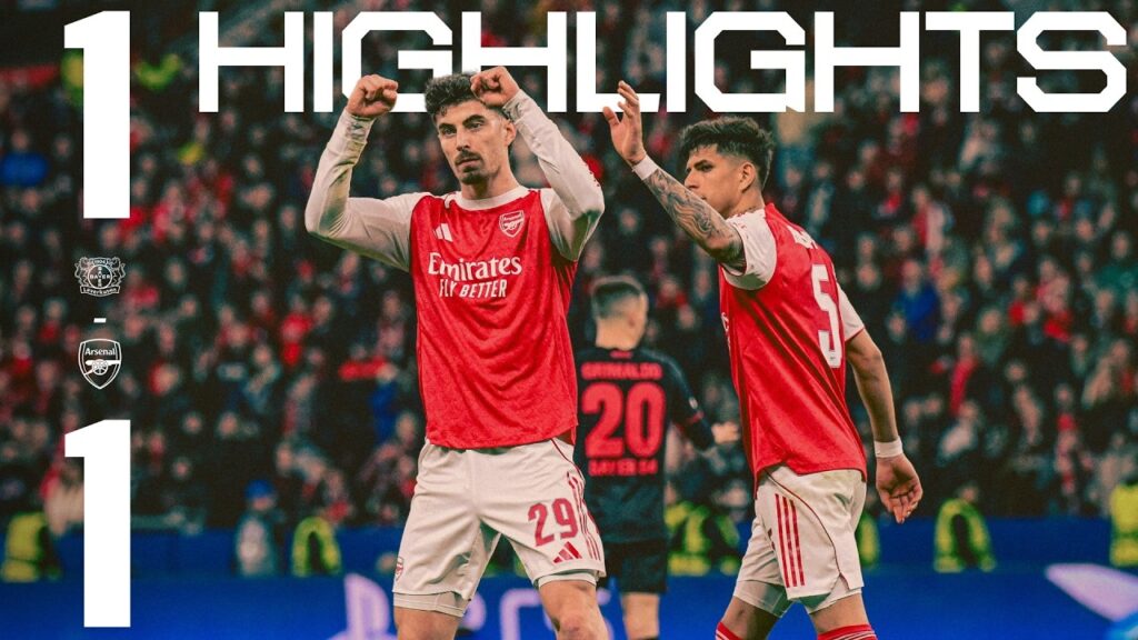 LATE HAVERTZ PENALTY LEVELS THE TIE | HIGHLIGHTS | Bayer Leverkusen vs Arsenal (1-1) | UCL