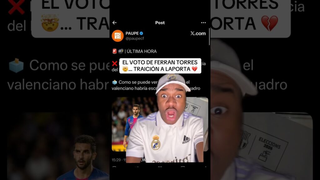 EL VOTO DE FERRAN TORRES 🤯… TRAICIÓN A LAPORTA 💔